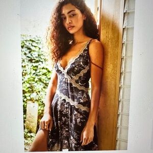 Free People-slip my mind Trapeze mini dress